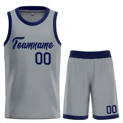 Dark Gray Navy Heal Basketball Jersey Uniform Set