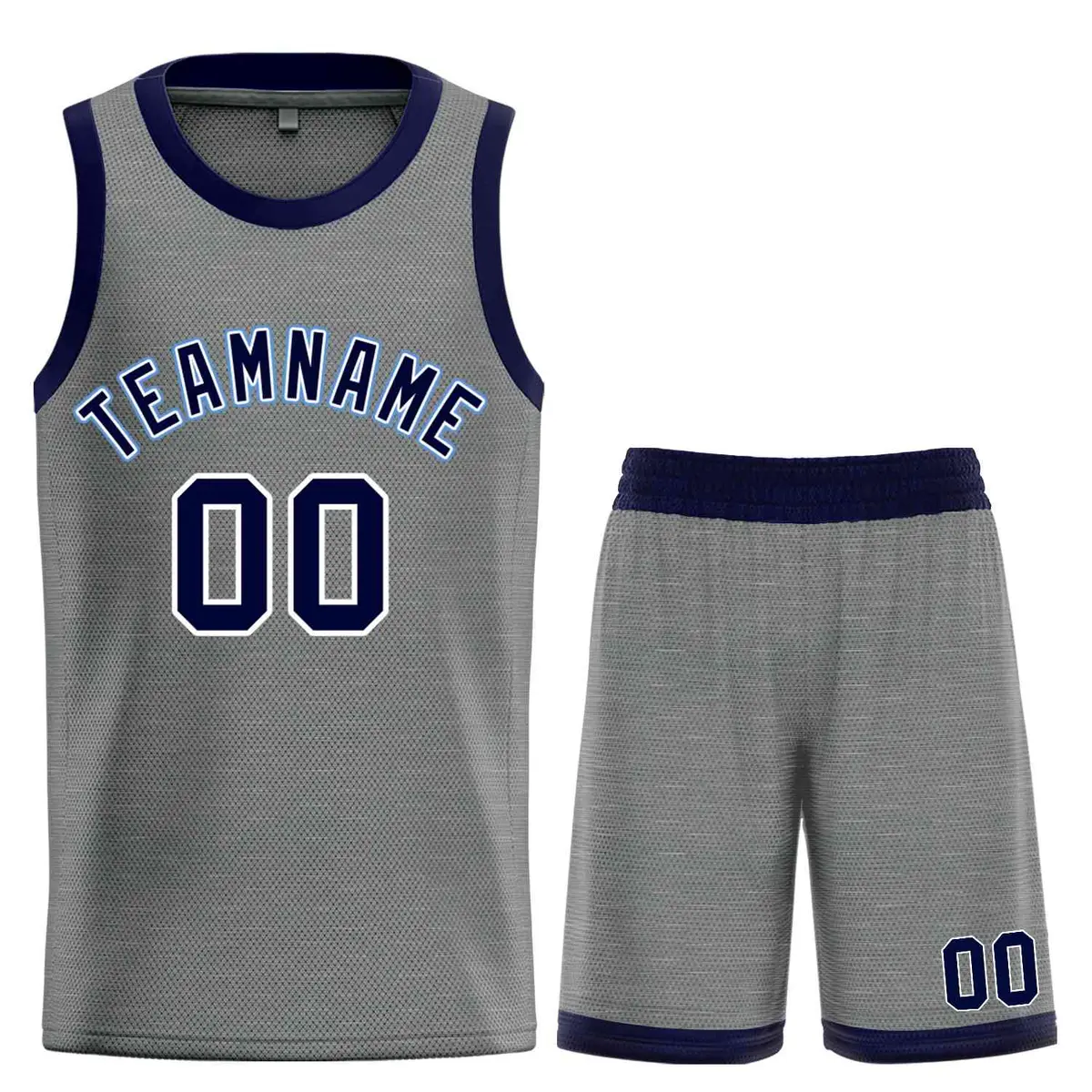 Dark Gray Navy-White Classic Bull Sets Basketball Jersey