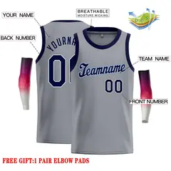 Dark Gray Navy-White Classic Casual Basketball Jersey 2