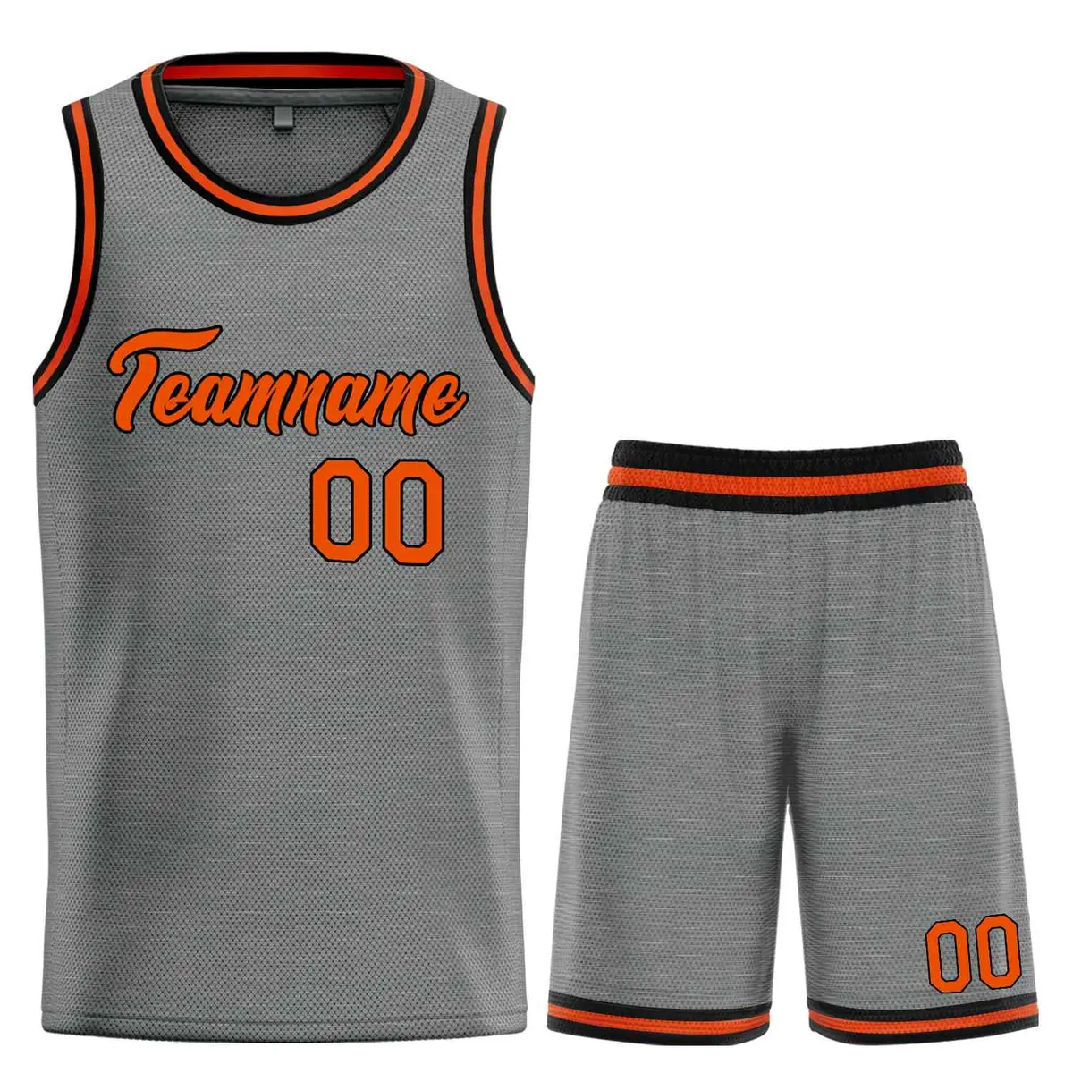 Dark Gray Orange-Black Heal Basketball Jersey Uniform Set