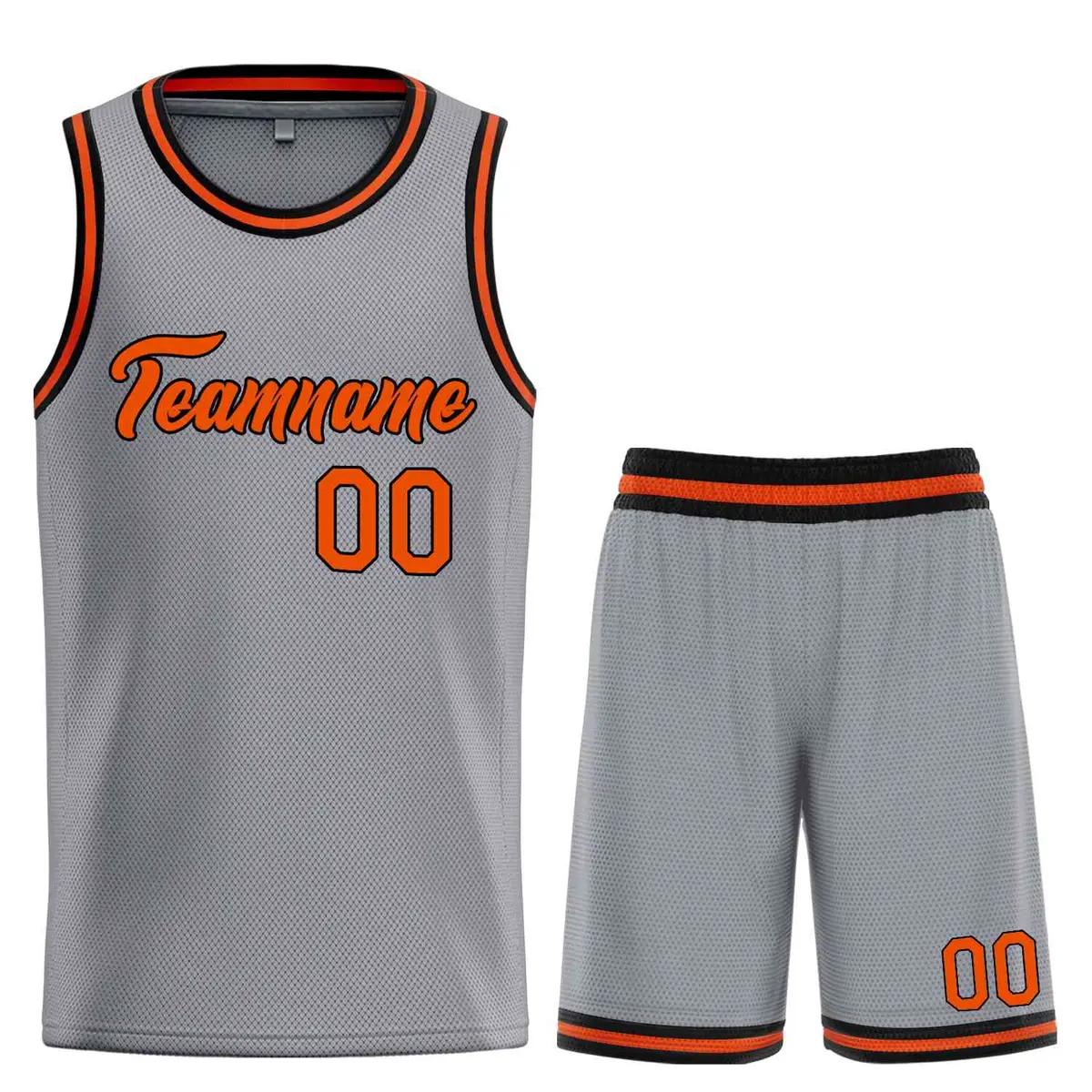 Dark Gray Orange-Black Heal Basketball Jersey Uniform Set