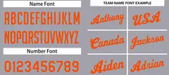 Dark Gray Orange Classic Basketball Uniform Jersey 4