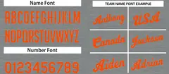Dark Gray Orange Classic Casual Basketball Jersey 3