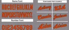 Dark Gray Orange Classic Casual Basketball Jersey 3