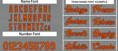 Dark Gray Orange Classic Casual Basketball Jersey 3
