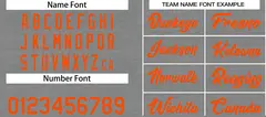 Dark Gray Orange Heal Basketball Jersey Uniform Set 4