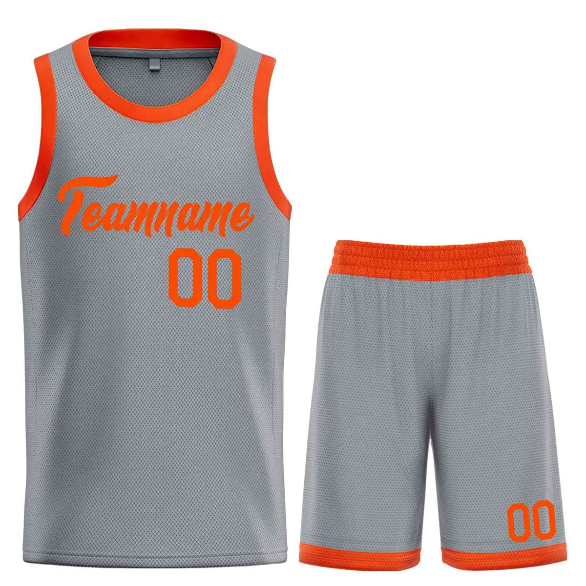 Dark Gray Orange Heal Basketball Jersey Uniform Set