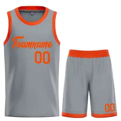 Dark Gray Orange Heal Basketball Jersey Uniform Set