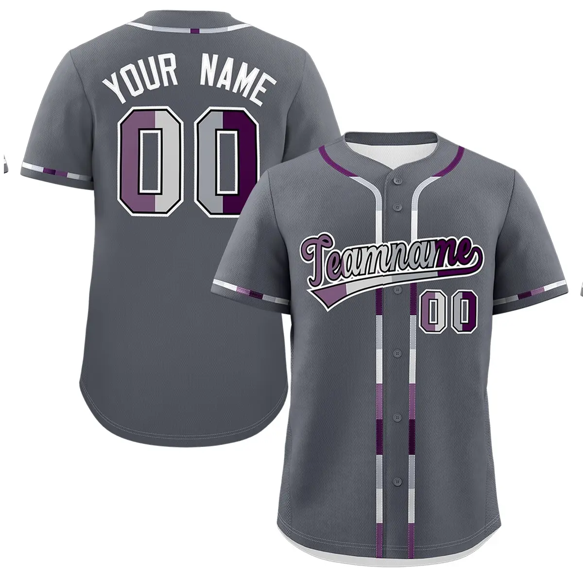 Dark Gray Pride Month Baseball Jersey