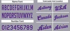 Dark Gray Purple Classic Basketball Uniform Jersey 4