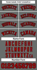 Dark Gray Red-Black Classic Basketball Jersey 3