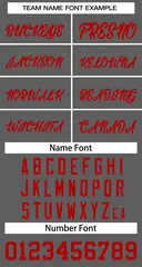 Dark Gray Red Classic Basketball Jersey 3