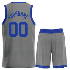 Dark Gray Royal Classic Bull Sets Basketball Jersey 2