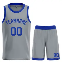 Dark Gray Royal Classic Bull Sets Basketball Jersey 1