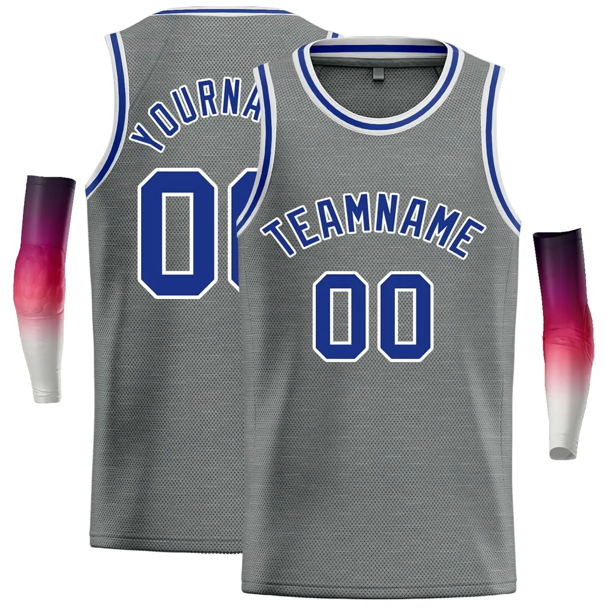 Dark Gray Royal Classic Casual Basketball Jersey