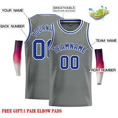 Dark Gray Royal Classic Casual Basketball Jersey 2