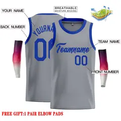 Dark Gray Royal Classic Casual Basketball Jersey 2
