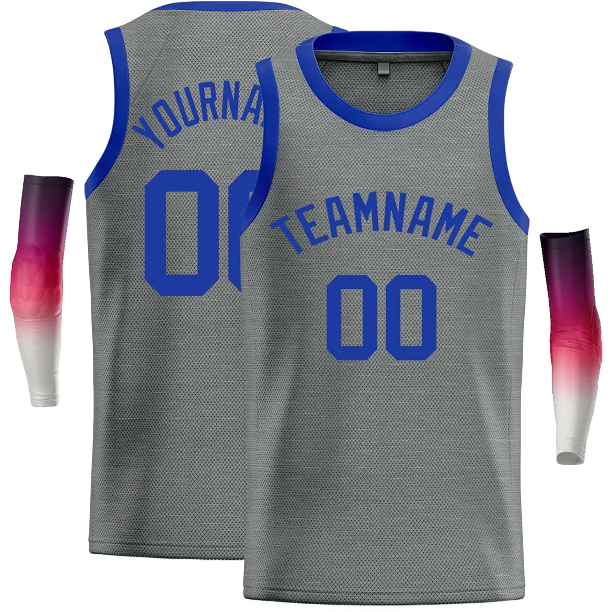 Dark Gray Royal Classic Casual Basketball Jersey
