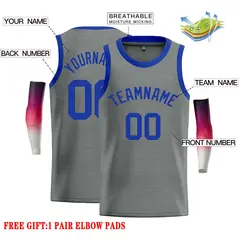 Dark Gray Royal Classic Casual Basketball Jersey 2