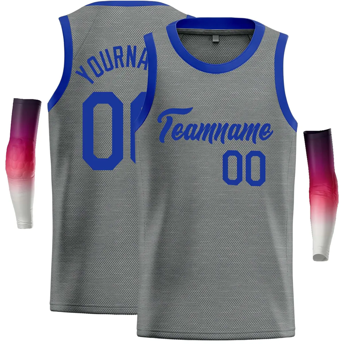 Dark Gray Royal Classic Casual Basketball Jersey
