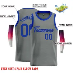 Dark Gray Royal Classic Casual Basketball Jersey 2