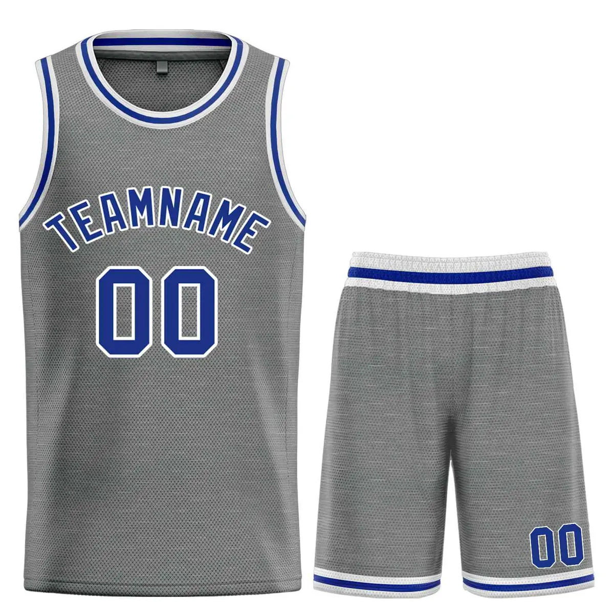Dark Gray Royal-White Classic Bull Sets Basketball Jersey
