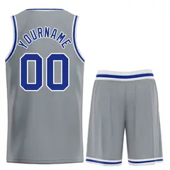 Dark Gray Royal-White Classic Bull Sets Basketball Jersey 2