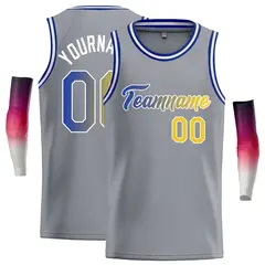 Dark Gray Royal-White Classic Casual Basketball Jersey