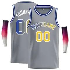 Dark Gray Royal-White Classic Casual Basketball Jersey