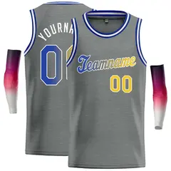 Dark Gray Royal-White Classic Casual Basketball Jersey