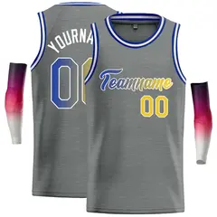 Dark Gray Royal-White Classic Casual Basketball Jersey