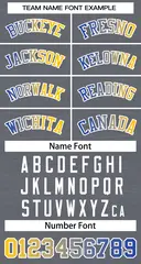 Dark Gray Royal-White Classic Gradient Basketball Jersey 3