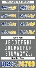 Dark Gray Royal-White Classic Gradient Basketball Jersey 3