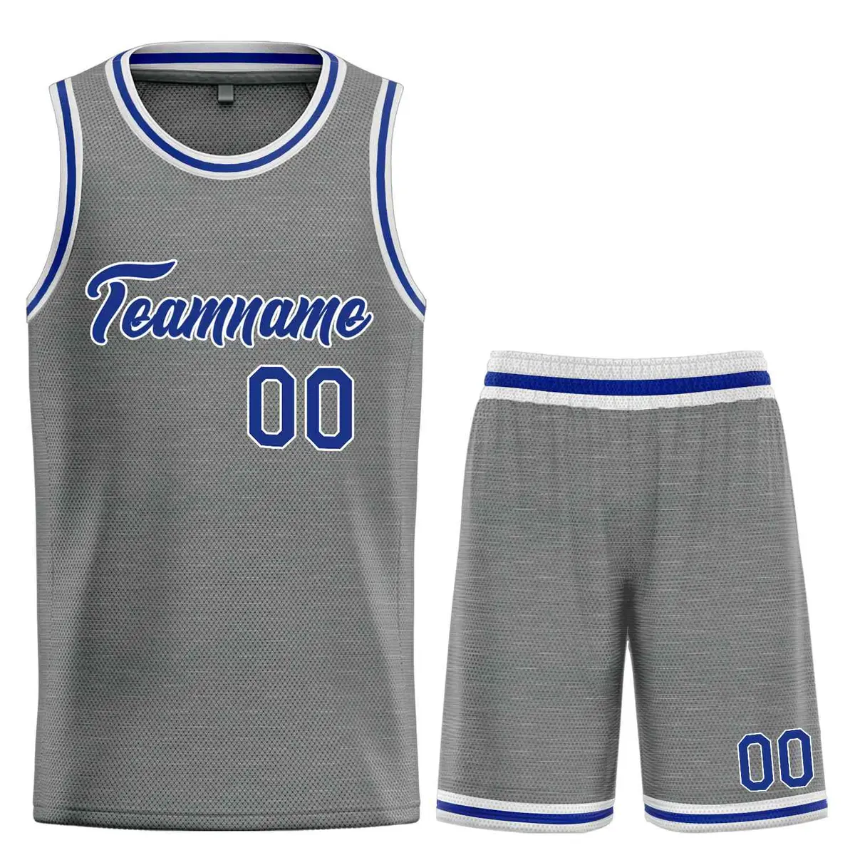 Dark Gray Royal-White Heal Basketball Jersey Uniform Set