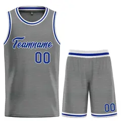 Dark Gray Royal-White Heal Basketball Jersey Uniform Set