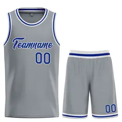 Dark Gray Royal-White Heal Basketball Jersey Uniform Set