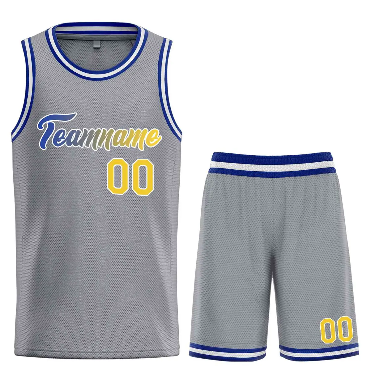 Dark Gray Royal-White Heal Basketball Jersey Uniform Set
