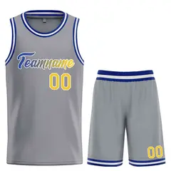 Dark Gray Royal-White Heal Basketball Jersey Uniform Set