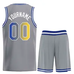 Dark Gray Royal-White Heal Basketball Jersey Uniform Set 2