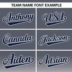 Dark Gray White-Navy Gradient Pinstripe Baseball Jersey 3