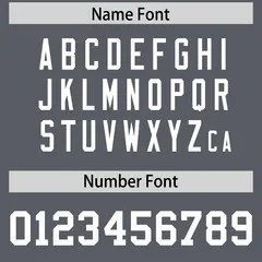 Dark Gray White Square Neckline Football Jersey 4