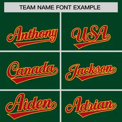 Dark Green Gold Lace-Up Neck Hockey Hoodie Classic Style 3