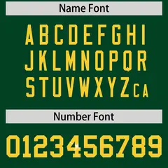 Dark Green Gold Sequin Lettering Football Jersey 4