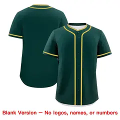 Dark Green White Old Gold Father's Day Baseball Jersey 7