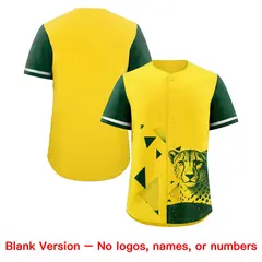 Dark Green Yellow Raptor Series Raglan Hip Hop Baseball Jersey 8