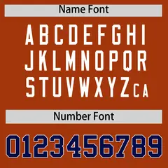 Dark Orange American Flag Design Baseball Jersey 4