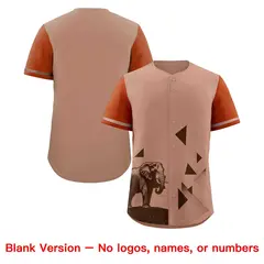 Dark Orange Coffee Raptor Series Raglan Hip Hop Baseball Jersey 8