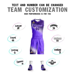 Dark Purple-Purple Gradient Basketball Jersey 4