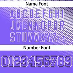Dark Purple Purple Tiny Spot Gradient Baseball Jersey 4