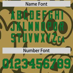 Desert Yellow Kelly Green Olive Halloween Bats Pumpkins Ghost Letterman Jacket 4
